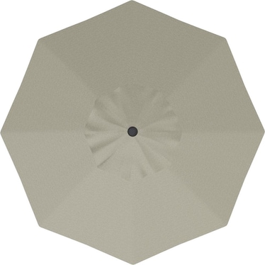 9' Auto Tilt Silver Linen Umbrella