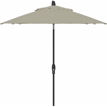 9' Auto Tilt Silver Linen Umbrella