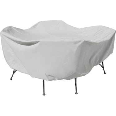 Treasure Garden Round/Square Table and Chair Cover in Gray