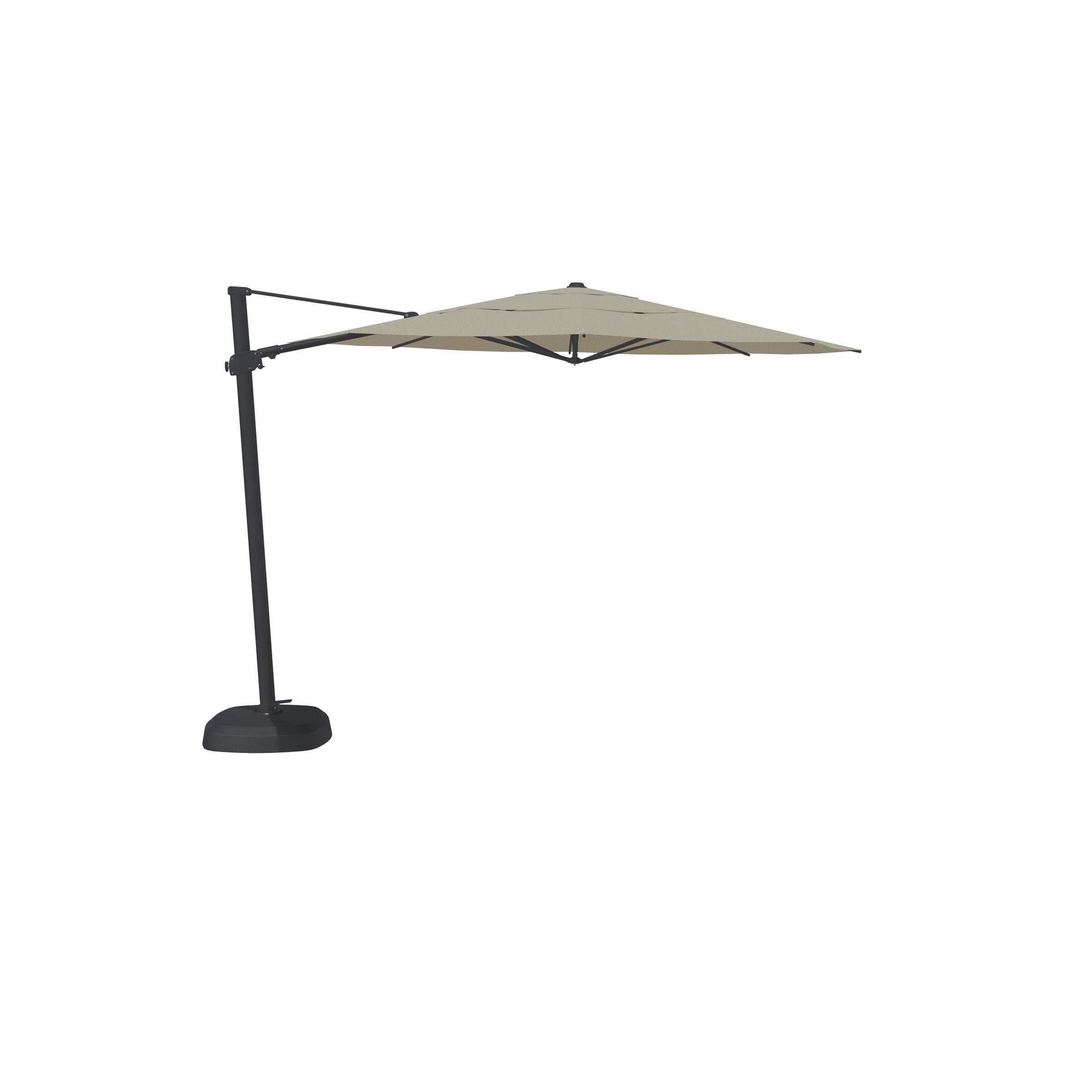 2-Pc 11' Cantilever Silver Linen Umbrella | Steinhafels