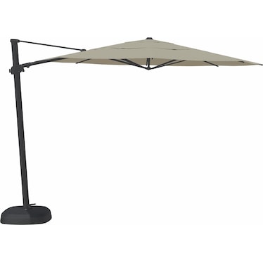2-Pc 11' Cantilever Silver Linen Umbrella