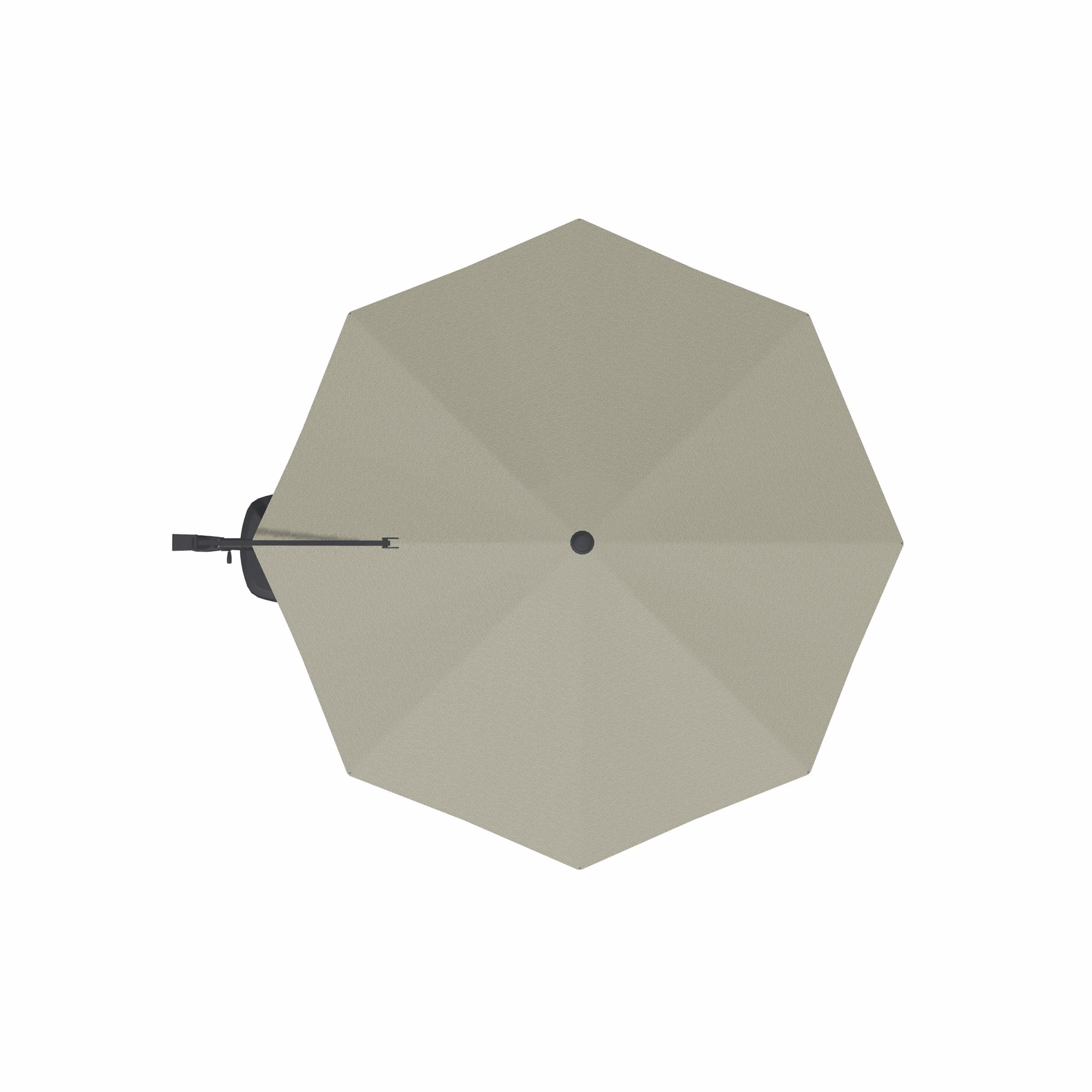 2-Pc 11' Cantilever Silver Linen Umbrella | Steinhafels