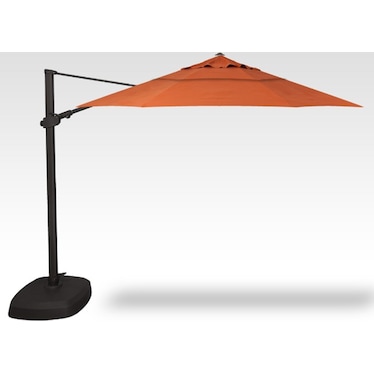 2-Pc 11' Cantilever Canvas Tuscan Umbrella