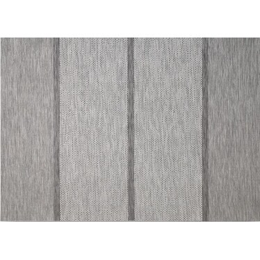 Moroccan Textured Taupe 7'10"X 10' Patio Area Rug