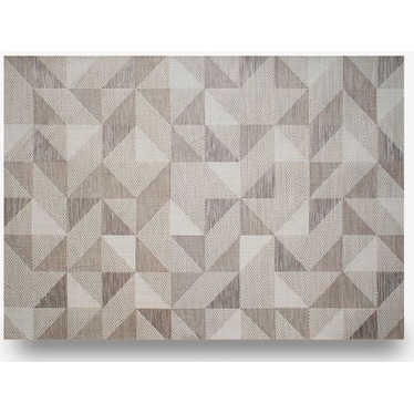 Prism Textured Taupe 7'10"X 10' Patio Area Rug