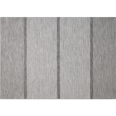 Moroccan Textured Taupe 7'10"X 10' Patio Area Rug