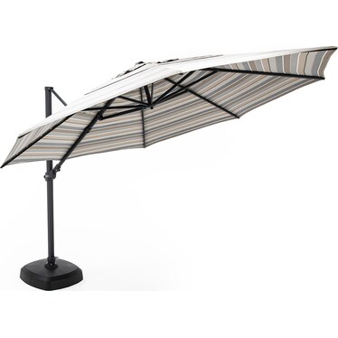 2-Pc 11' Cantilever Milano Char Umbrella