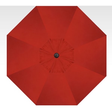 2-Pc 9' Red Push Button Tilt Umbrella