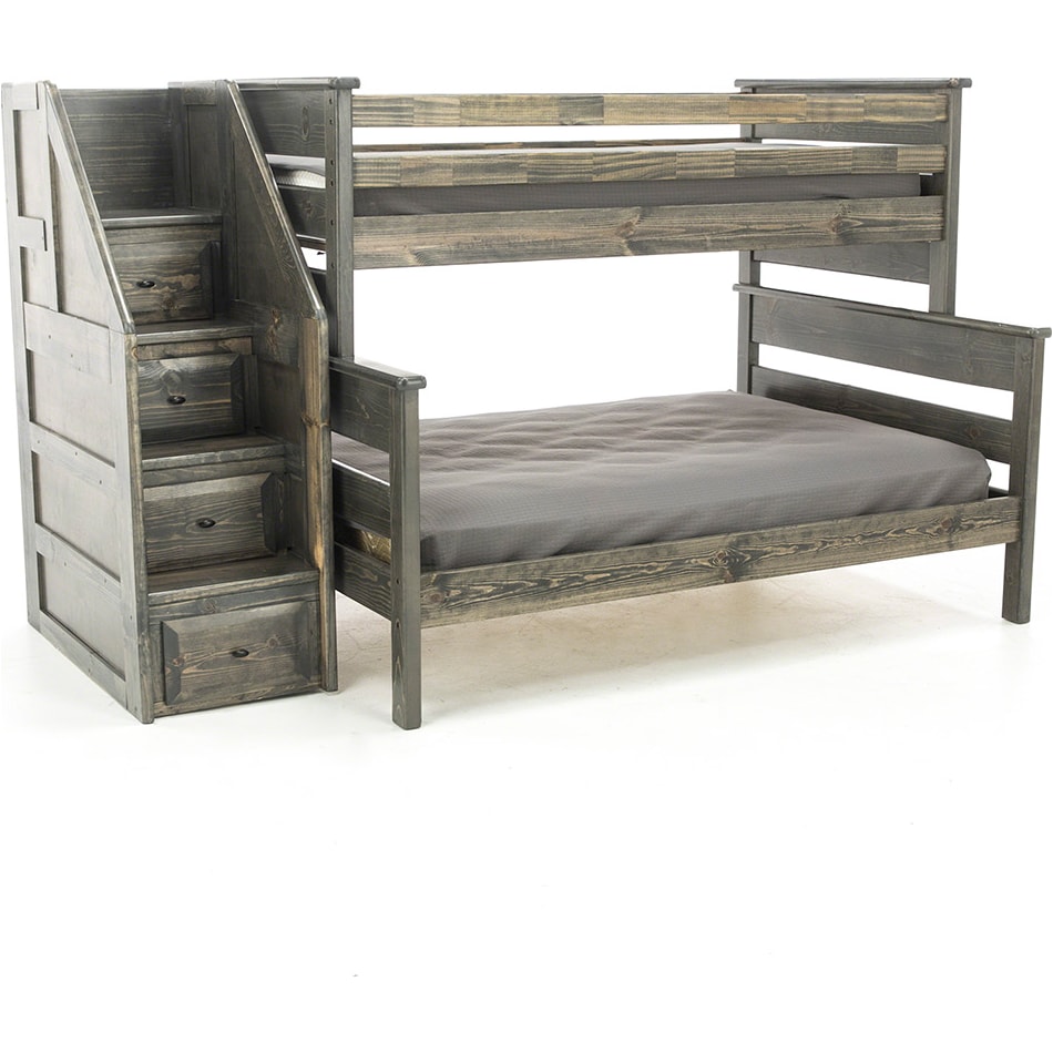 trnd grey full bunk bed package   
