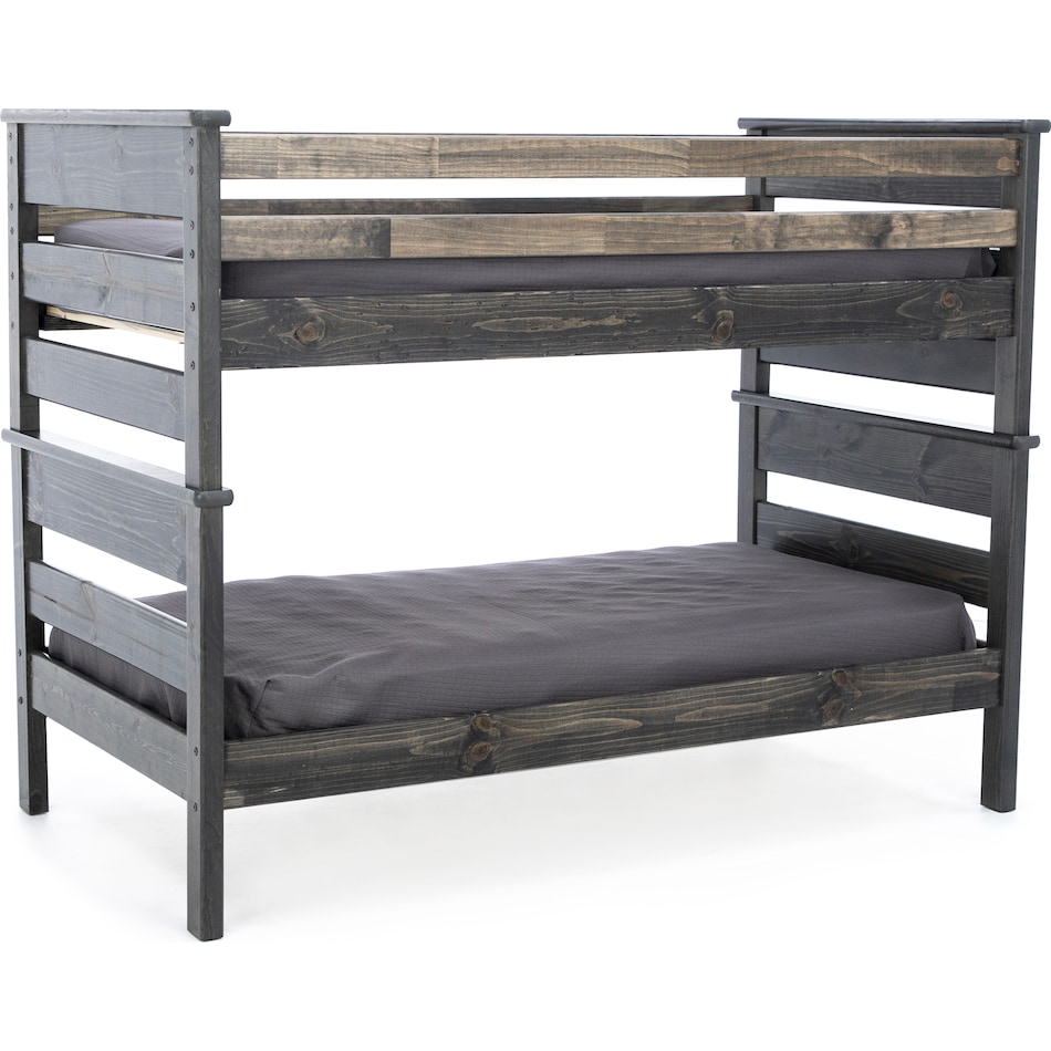 trnd grey twin bunk bed package ttp  