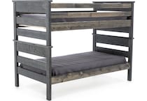 trnd grey twin bunk bed package ttp  