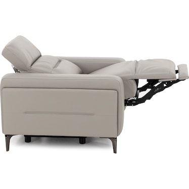 Drew & Jonathan Home Amalfi Leather Wall Saver Power Headrest Recliner