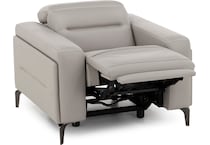 turq grey recliner   