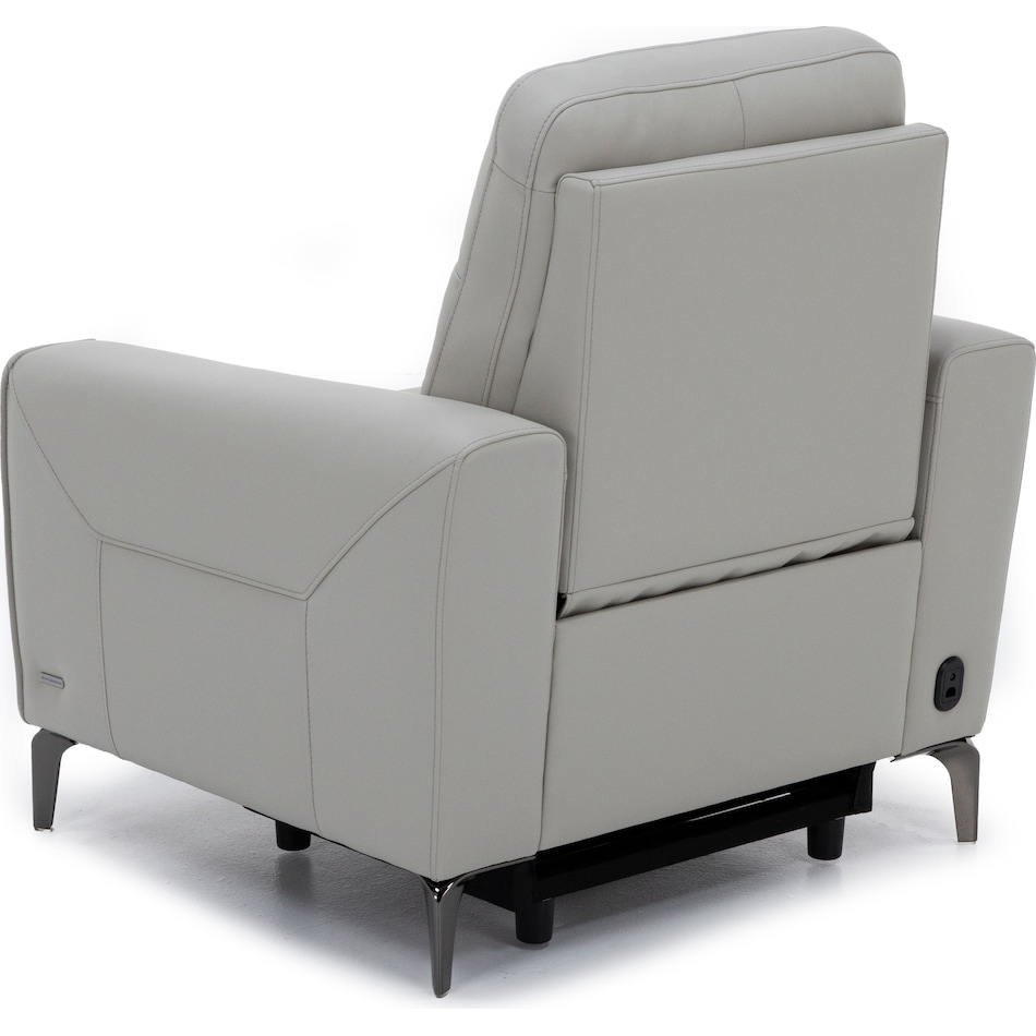 turq grey recliner   