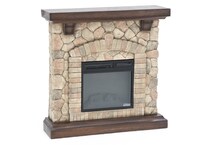 twin brown console teque  