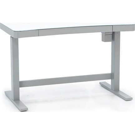 Ashford White Electric Sit and Stand Desk