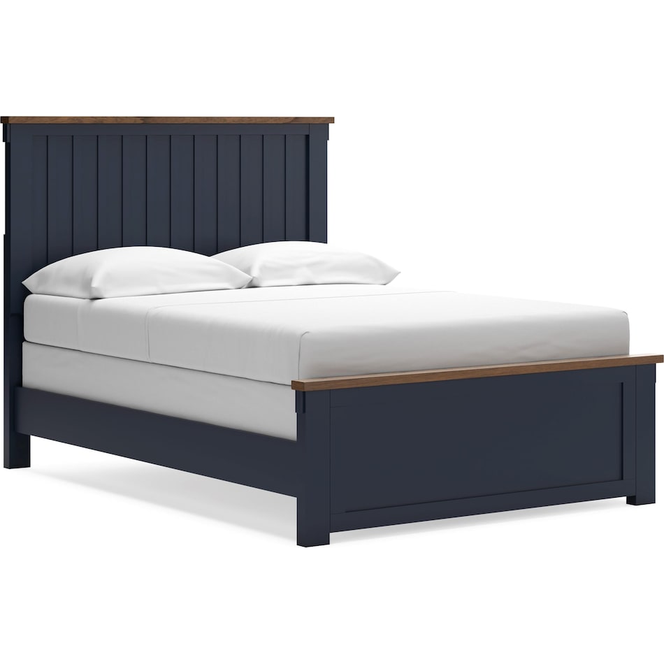 two tone slate blue & brown swatch  