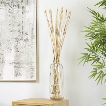 Natural Bamboo Sticks Bundle 7"W x 41"H