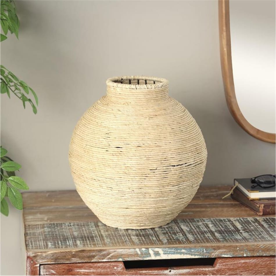 uma enterprises inc beige jar vase bowl plate   