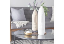 uma enterprises inc beige jar vase bowl plate set  