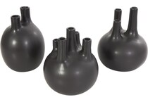 uma enterprises inc black jar vase bowl plate   