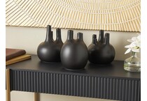 uma enterprises inc black jar vase bowl plate   