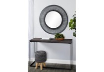 uma enterprises inc black wall mirror   