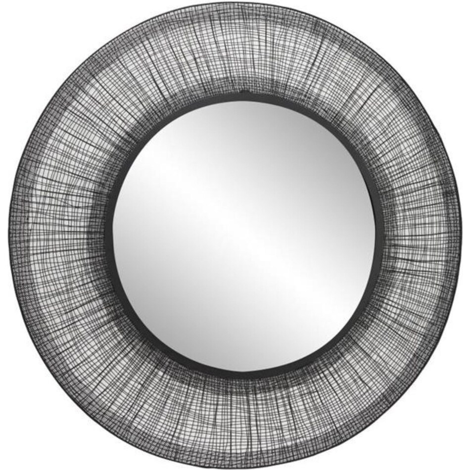 uma enterprises inc black wall mirror   