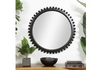 uma enterprises inc black wall mirror   