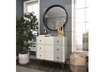 uma enterprises inc black wall mirror   