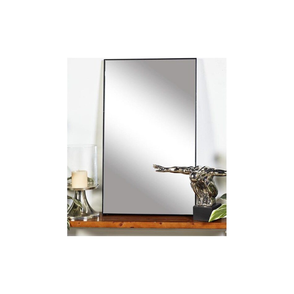 uma enterprises inc black wall mirror   