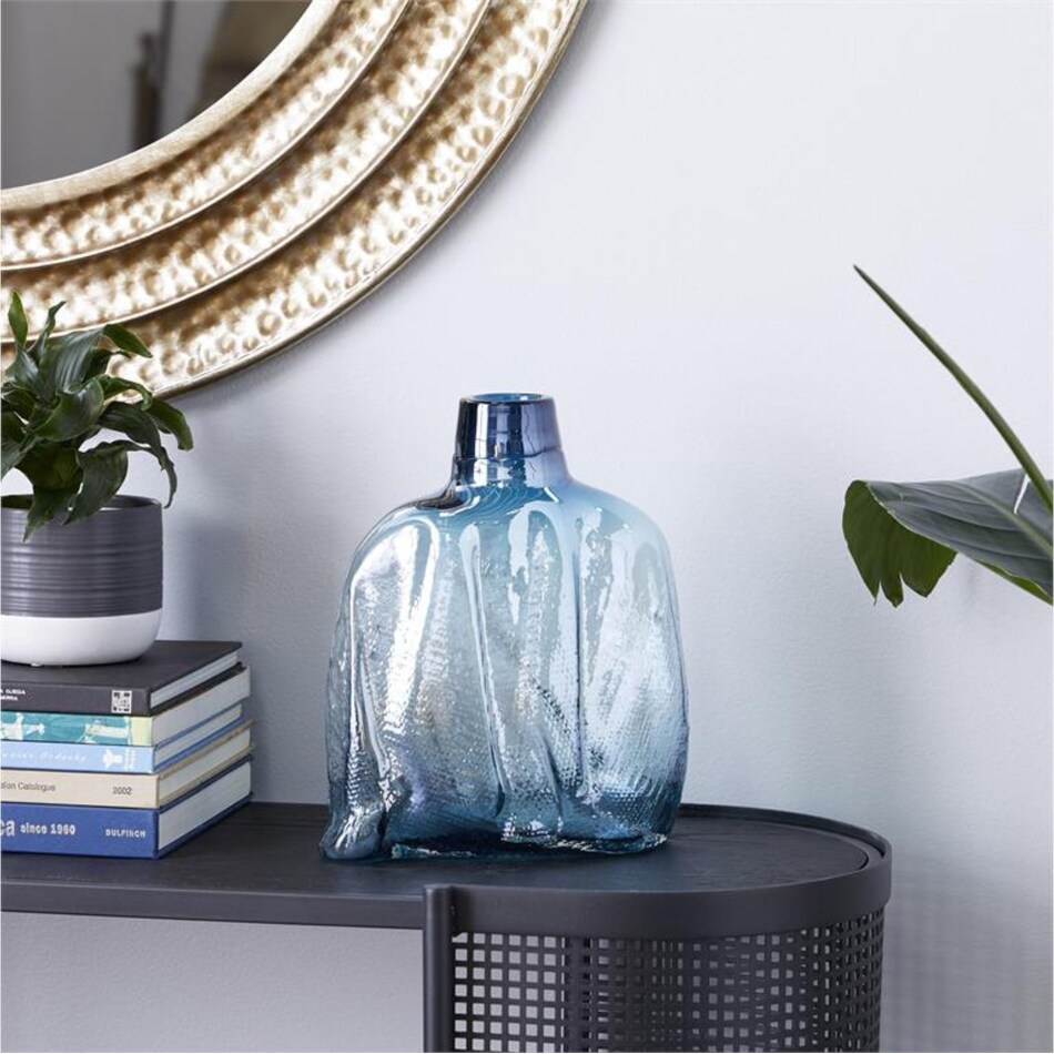 uma enterprises inc blue jar vase bowl plate   