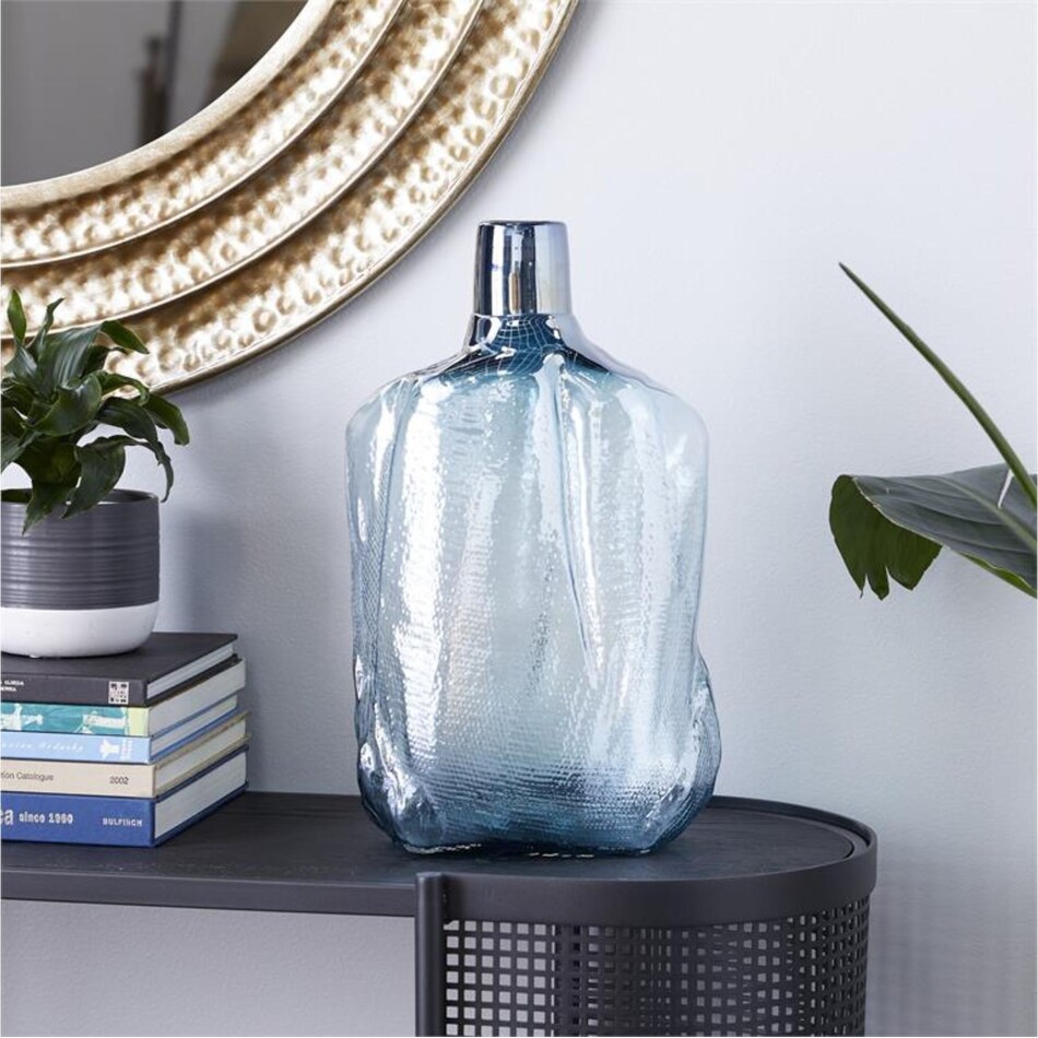 uma enterprises inc blue jar vase bowl plate   