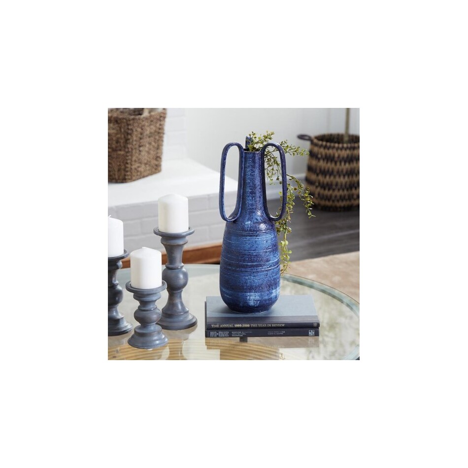 uma enterprises inc blue jar vase bowl plate   