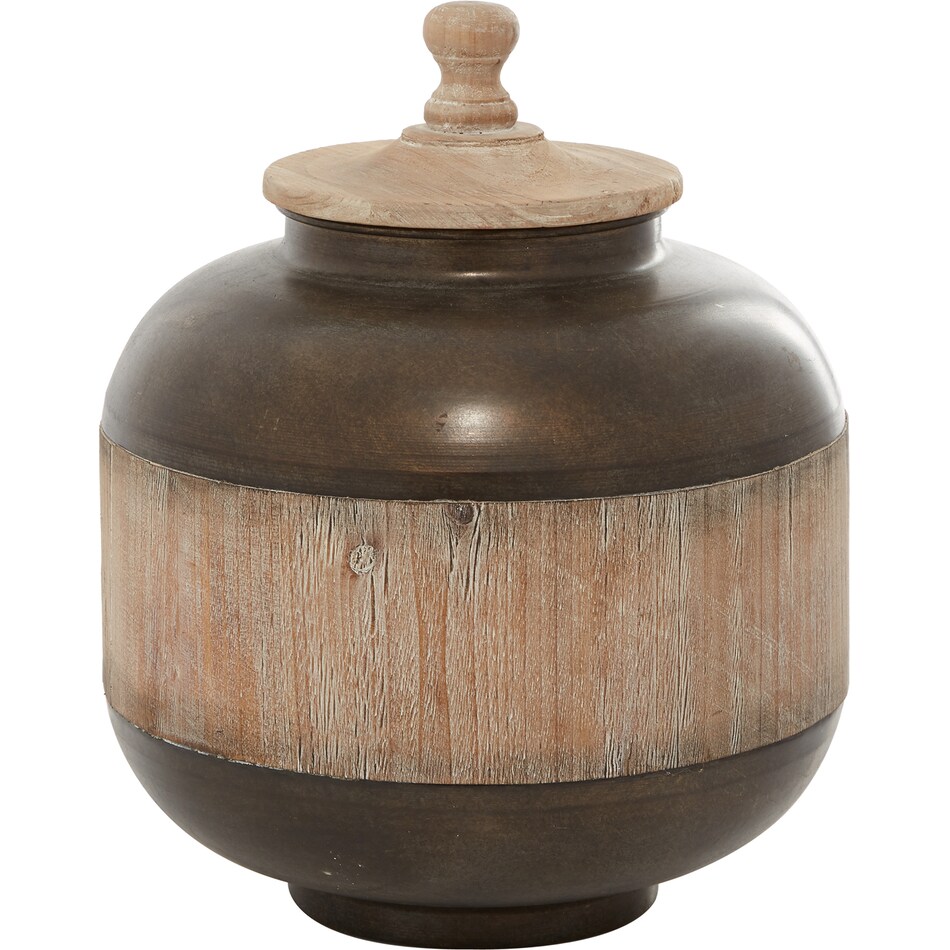uma enterprises inc brown jar vase bowl plate   