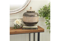 uma enterprises inc brown jar vase bowl plate   