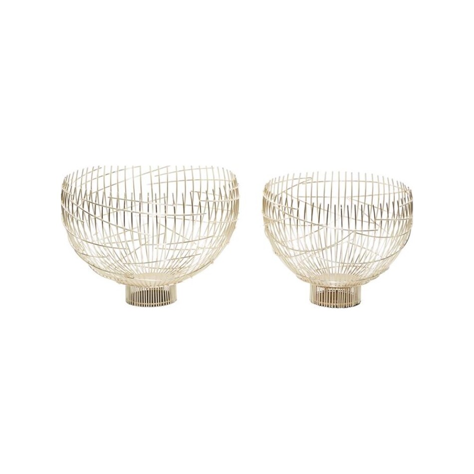 uma enterprises inc gold jar vase bowl plate set  