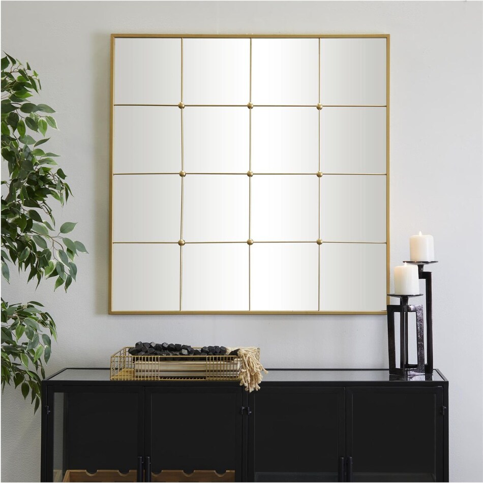 uma enterprises inc gold wall mirror   