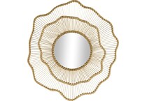 uma enterprises inc gold wall mirror   
