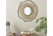 uma enterprises inc gold wall mirror   