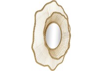 uma enterprises inc gold wall mirror   