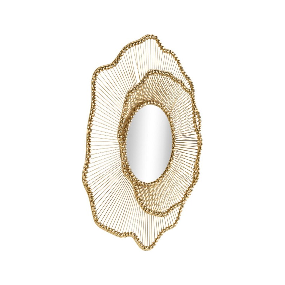 uma enterprises inc gold wall mirror   