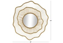 uma enterprises inc gold wall mirror   