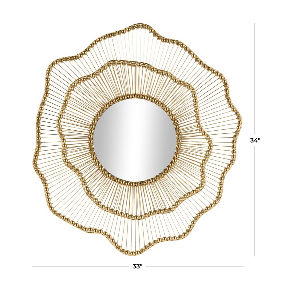 uma enterprises inc gold wall mirror   