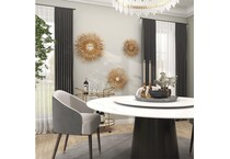 uma enterprises inc gold wall mirror set  