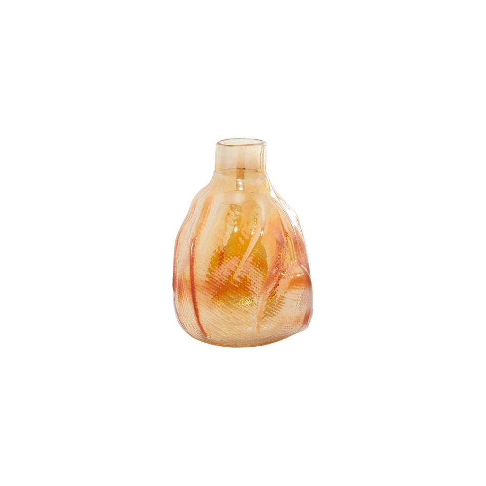 uma enterprises inc orange jar vase bowl plate   