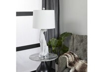 uma enterprises inc silver table lamp   