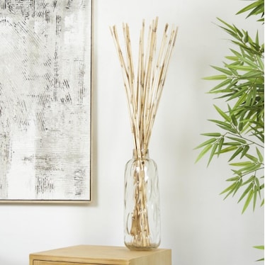 Natural Bamboo Sticks Bundle 7"W x 41"H