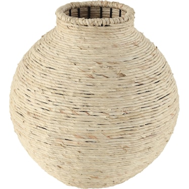 Tall Natural Seagrass Vase 13"W x 13"H