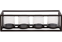umai black candleholder candle   
